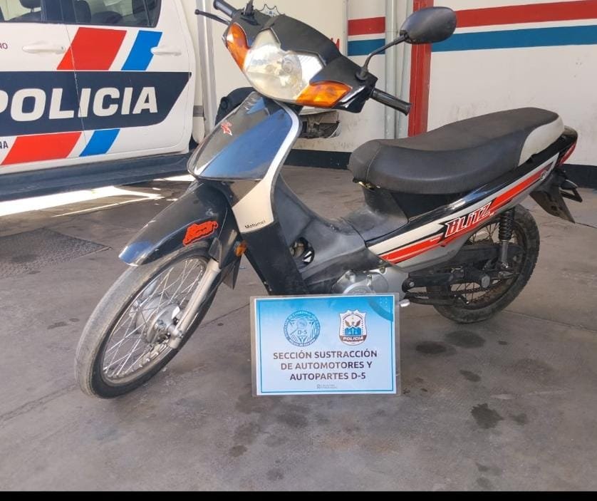 Recuperan tres motocicletas sustraídas en Rawson y 25 de Mayo