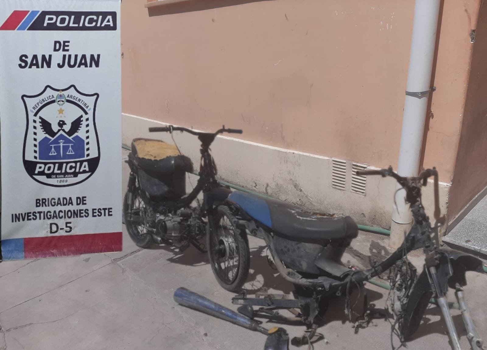 Recuperan motocicleta sustraída en 9 de Julio