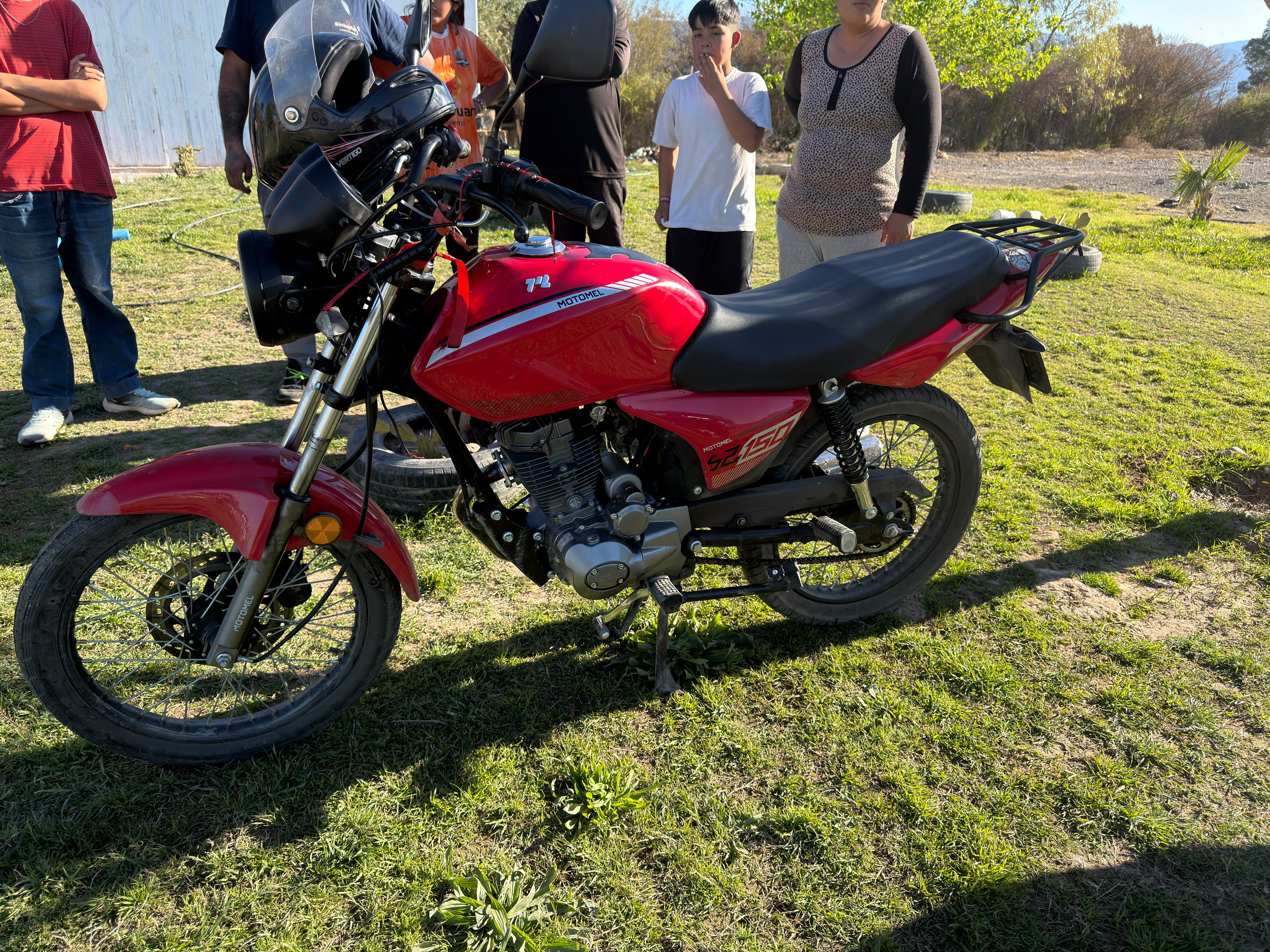 Hallaron en una zanja en Pocito una moto robada una hora antes en el Teresa de Calcuta