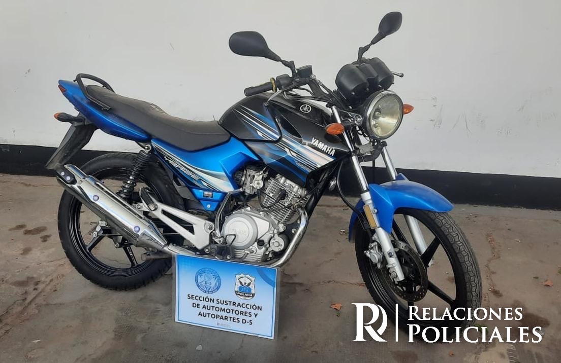 Recuperaron una motocicleta con pedido de secuestro desde 2025