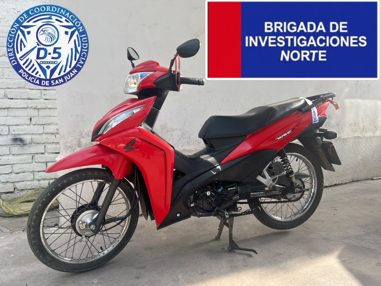 Secuestraron una moto con pedido de secuestro de Mendoza